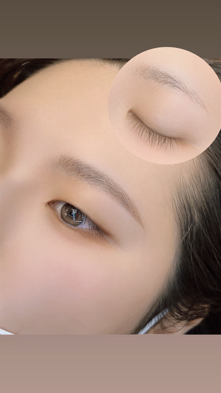 Brow and eye detail